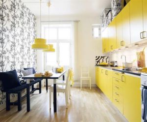 Bright yellow kitchen - Kitchen ideas - myLusciousLife.com